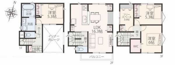 大和市南林間7丁目　新築戸建　全2棟　1号棟