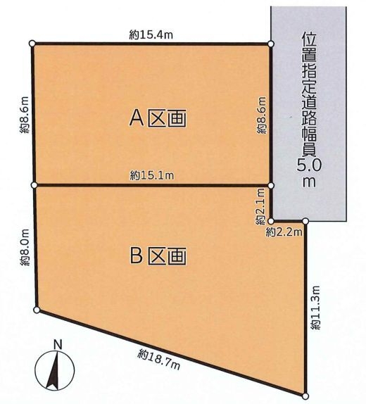 横浜市瀬谷区阿久和東２丁目　土地　全２区画　A区画