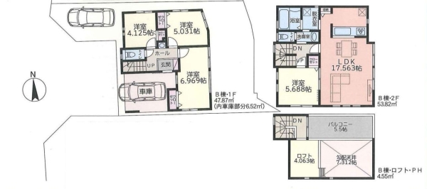 横浜市戸塚区戸塚町　新築戸建　全3棟　B号棟