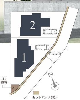 横浜市戸塚区平戸5丁目　新築戸建　全２棟　１号棟