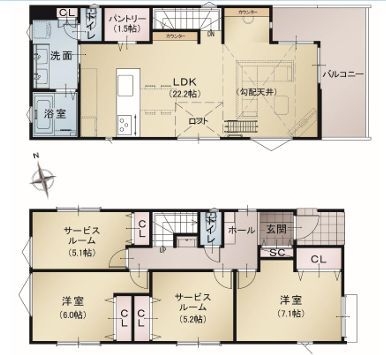 横浜市泉区岡津町　新築戸建　全３棟　１号棟