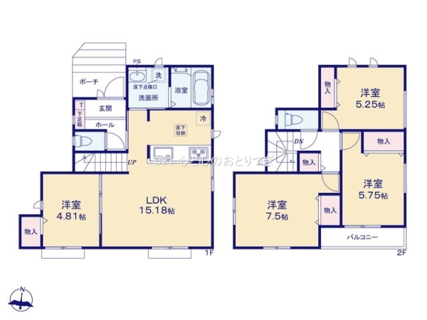 町田市成瀬台2丁目　新築分譲住宅　A号棟