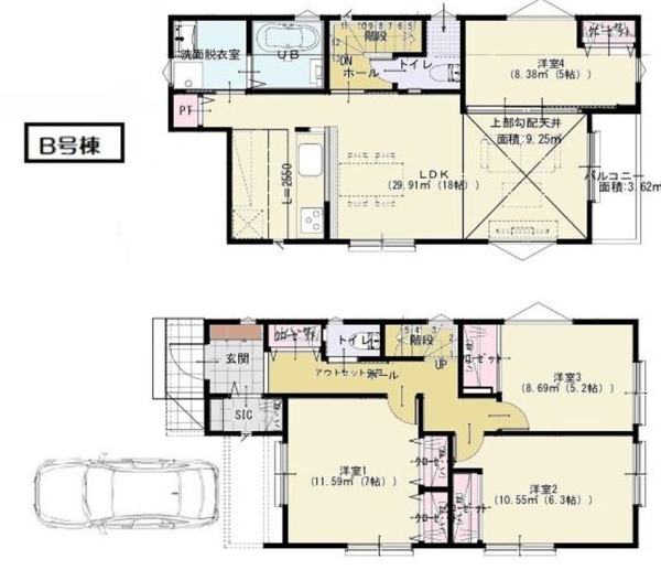 横浜市旭区上川井町　新築戸建　全７棟　B号棟