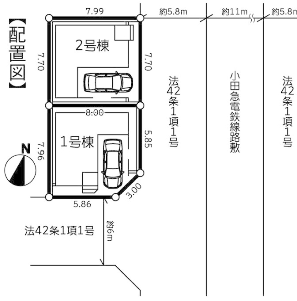 藤沢市湘南台４丁目　新築戸建　全２棟　１号棟