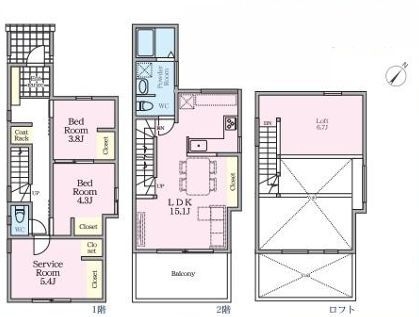 横浜市戸塚区名瀬町　新築戸建　全３棟　３号棟