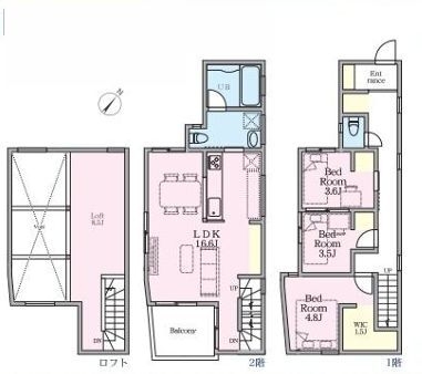 横浜市戸塚区名瀬町　新築戸建　全３棟　１号棟