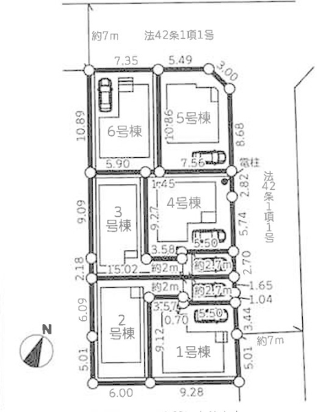 藤沢市石川１丁目　新築戸建　全６棟　１号棟