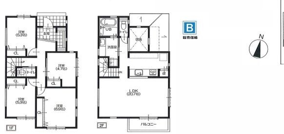 横浜市旭区南本宿町　新築戸建　全3棟　B号棟