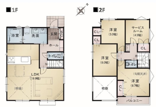 横浜市泉区白百合２丁目　新築戸建　全２棟　１号棟