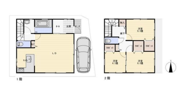 座間市南栗原6丁目　中古戸建