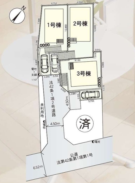 横浜市瀬谷区二ツ橋町　新築戸建　全3棟　1号棟