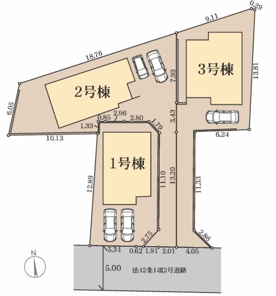 藤沢市高倉　新築戸建　全３棟　１号棟