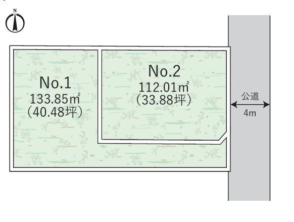 藤沢市湘南台4丁目　土地　全2区画　1区画