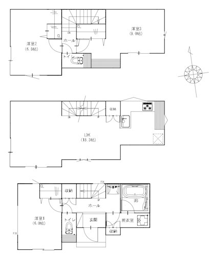 横浜市戸塚区上倉田町　新築戸建　全5棟　5号棟