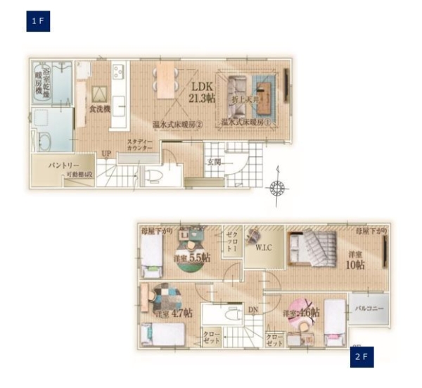 座間市入谷東3丁目　新築戸建　全2棟　1号棟