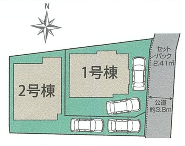 横浜市戸塚区汲沢６丁目　新築戸建　全２棟　１号棟
