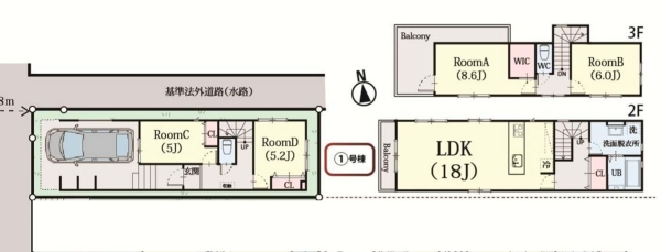 横浜市戸塚区上倉田町　新築戸建　全２棟　１号棟
