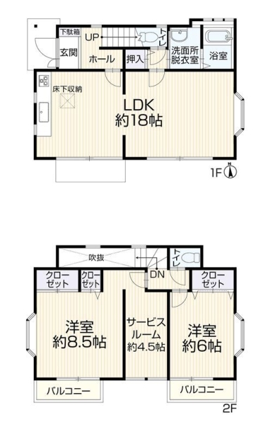 横浜市瀬谷区本郷2丁目の中古一戸建て(間取り)