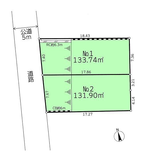 海老名市国分南3丁目 売地 全2区画 1号地