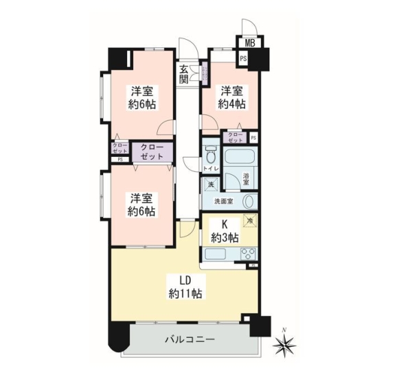 藤和シティホームズ大和駅前(間取り)