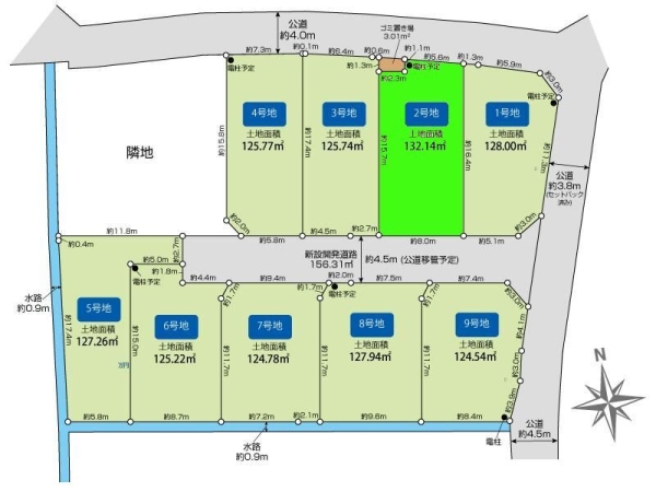 相模原市南区新戸 建築条件なし売地 2号地