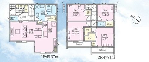 横浜市泉区中田東4丁目　新築戸建　全2棟　1号棟