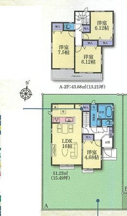 横浜市旭区今宿2丁目 新築戸建 全2棟 A号棟