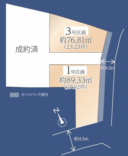 横浜市戸塚区吉田町　土地　全棟3区画　3区画