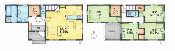 大和市福田8丁目　新築戸建　全4棟　2号棟