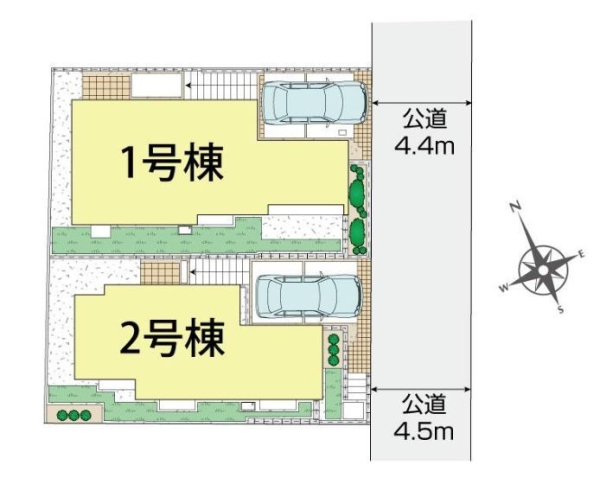 横浜市旭区中沢3丁目　新築戸建　全2棟　1号棟