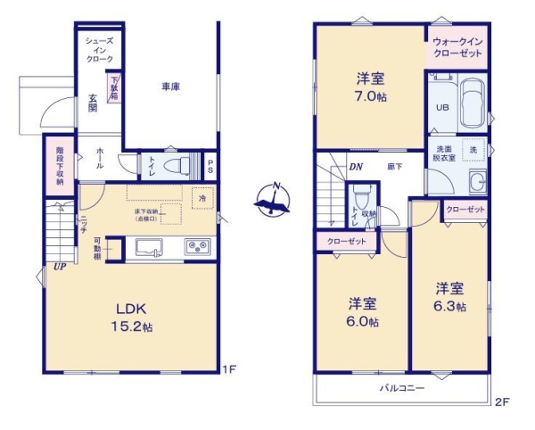 綾瀬市早川　新築戸建　全2棟　1号棟