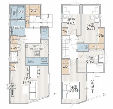 横浜市戸塚区戸塚町　新築戸建　全3棟　１号棟