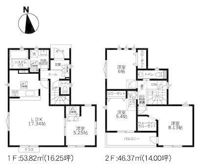 綾瀬市蓼川2丁目2期　新築分譲住宅　2号棟