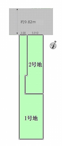 相模原市南区相武台3丁目 売地 全2区画 2号地