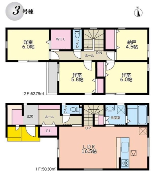 横浜市戸塚区上矢部町　新築戸建　全3棟　3号棟