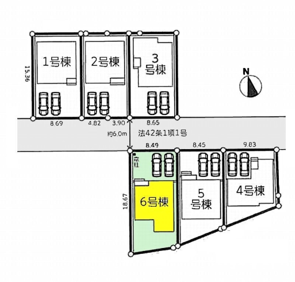大和市下鶴間　新築戸建　全6棟　6号棟