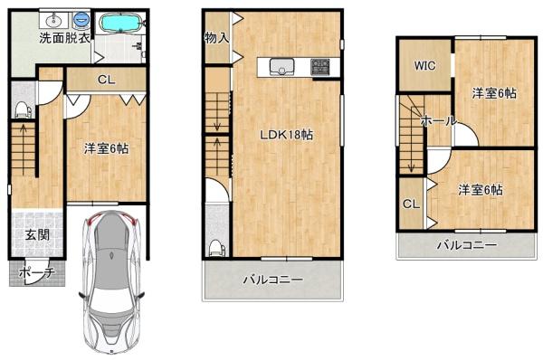 恵我之荘６丁目　建物セットプラン２，９８０万円