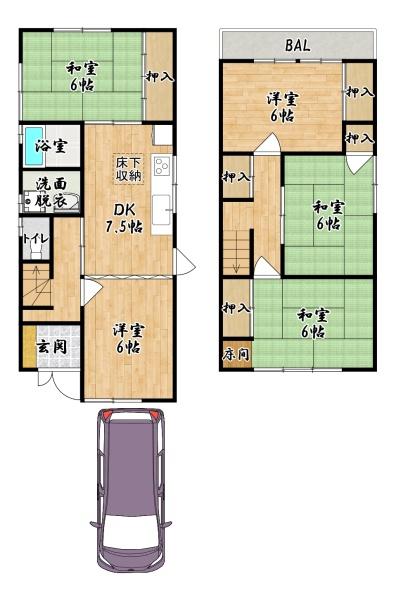 松原市東新町４丁目の中古一戸建