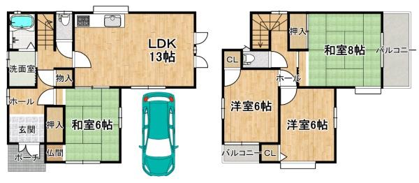 藤井寺市小山９丁目の中古一戸建