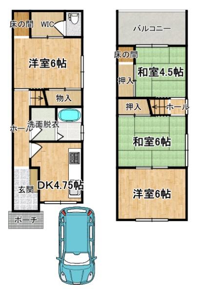 藤井寺市古室3丁目の中古一戸建