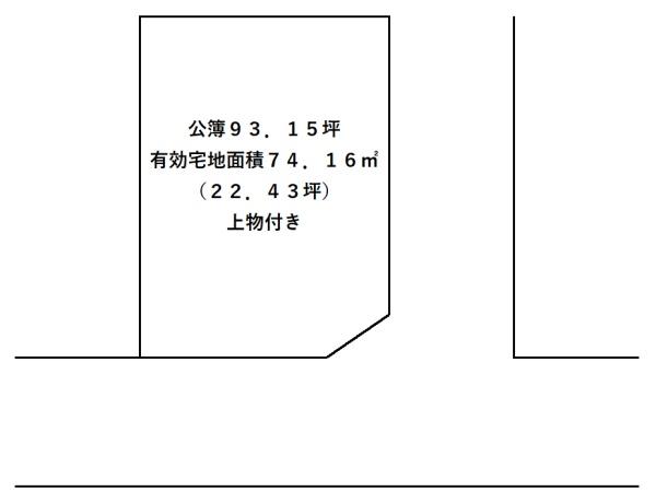 松原市岡2丁目の土地(間取り)