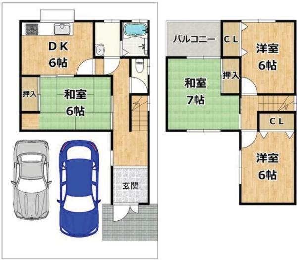 羽曳野市高鷲６丁目の中古一戸建て