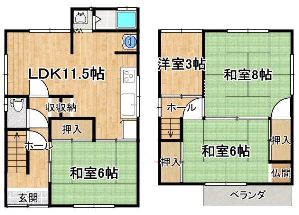 島泉４丁目　室内大変お綺麗です。