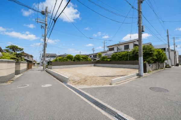 田井城５丁目　東南角地　建築条件無し売土地