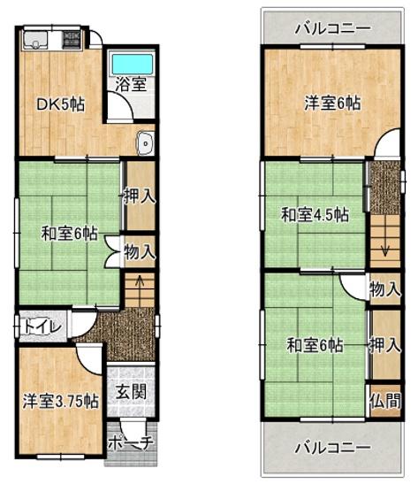 松原市河合１丁目の中古一戸建