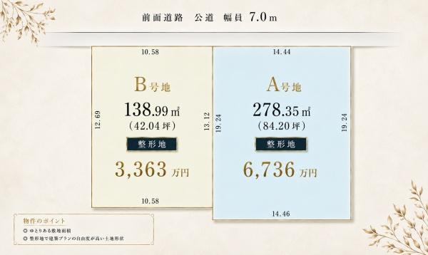 松ヶ丘３丁目　限定２区画　新規分譲開始