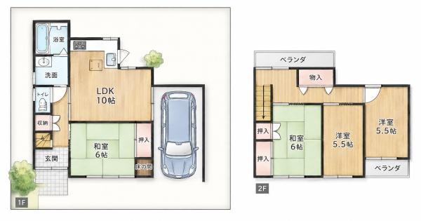藤井寺市藤ケ丘４丁目の中古一戸建て