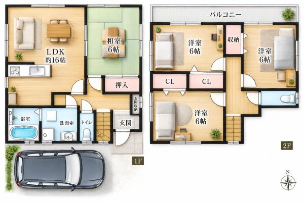 松原市高見の里２丁目の中古一戸建て