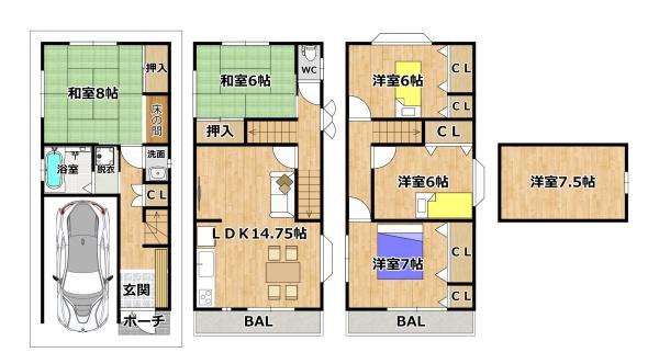 北新町６丁目　中古戸建