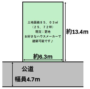 羽曳野市樫山の売土地
